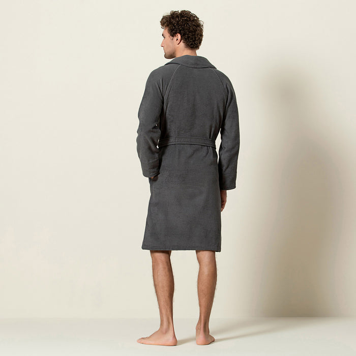 Solid Bamboo Unisex Bathrobe Anthracite