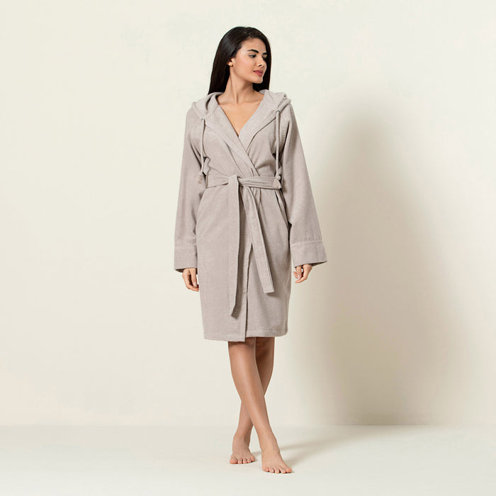 Ferme Unisex Bathrobe Beige