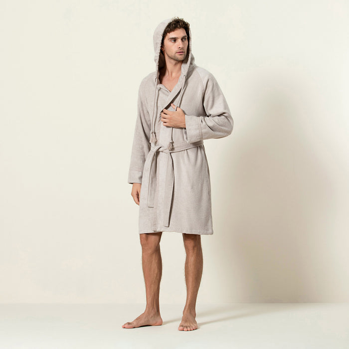 Ferme Unisex Bathrobe Beige