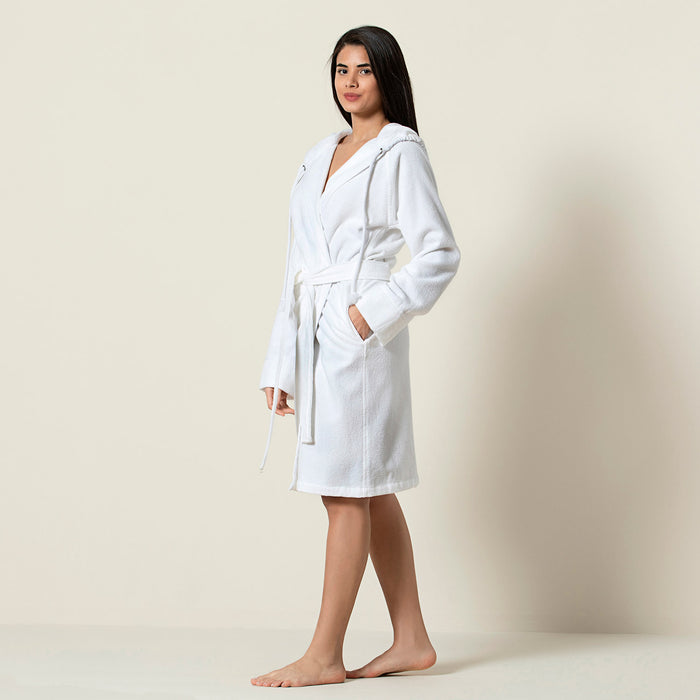 Ferme Unisex Bathrobe White