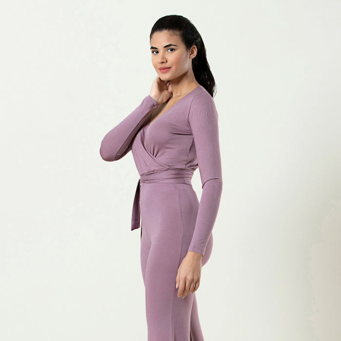 Long Sleeve Bolero Grape