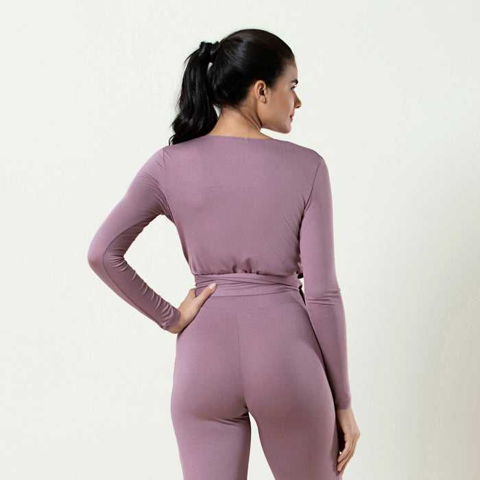 Long Sleeve Bolero Grape