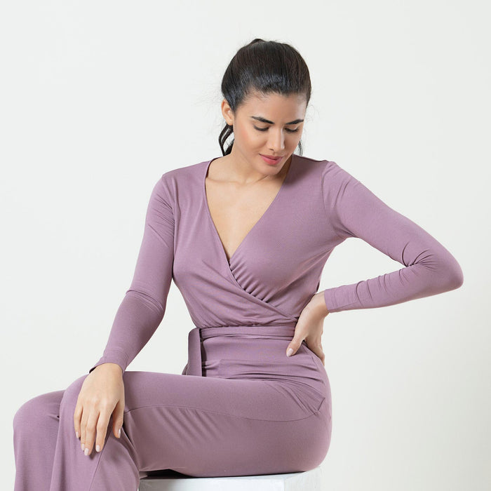 Long Sleeve Bolero Grape