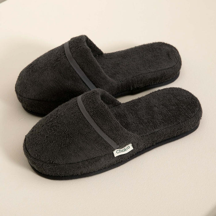 Solid Unisex Batroom Slipper Anthracite