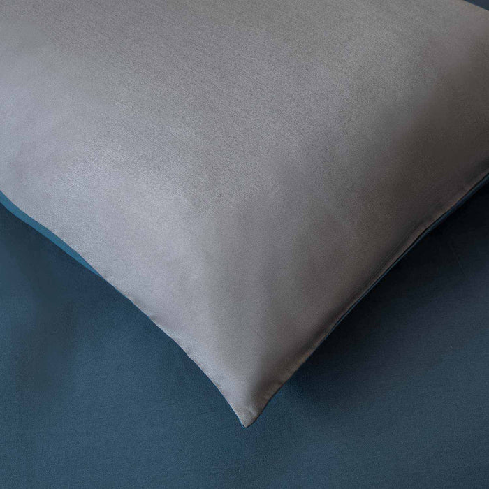 Bettie Duvet Cover Set Single Size 160x220 cm BLUE/DARK GREY