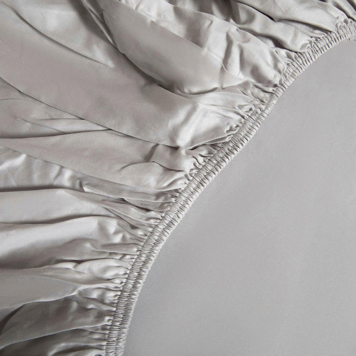 Alana Single Fitted Sheet 100x200 cm Cool Grey