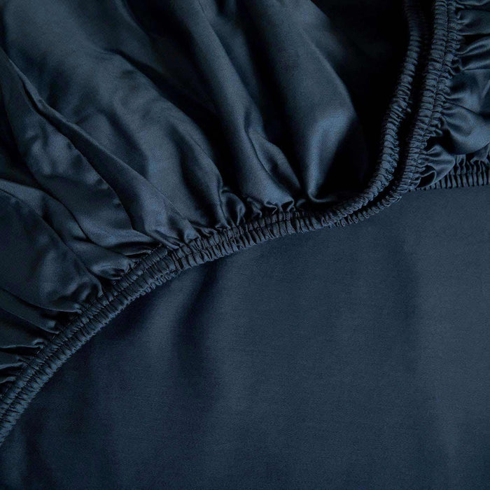 Alana Fitted Sheet 180x200 cm Blue