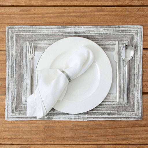 Baglıore Place Mat 35x50 cm White-Silver