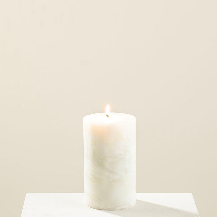 Marblo Pillar Candle 10 x 15 cm Cream