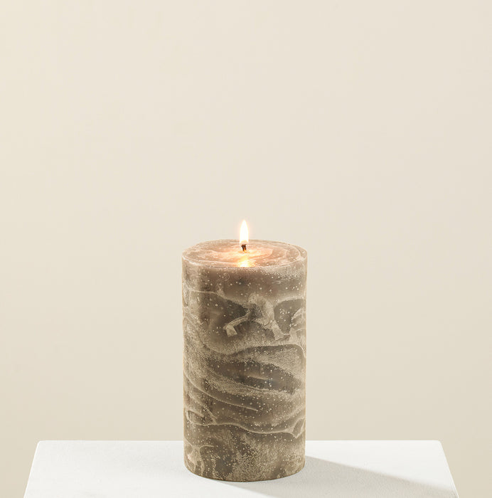 Marblo Pillar Candle 10 x 15 cm Beige