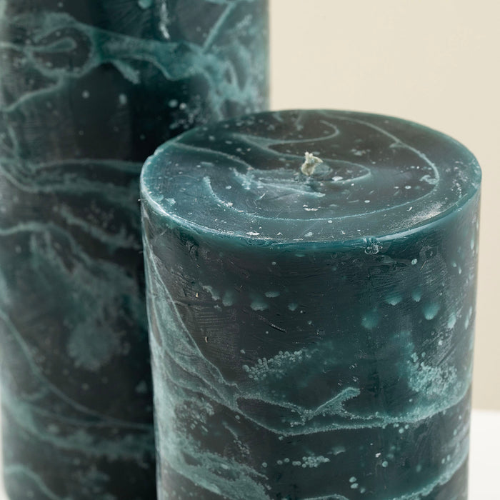 Marblo Pillar Candle 10 x 15 cm Green