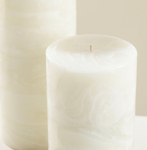 Marblo Pillar Candle 10 x 20 cm Cream