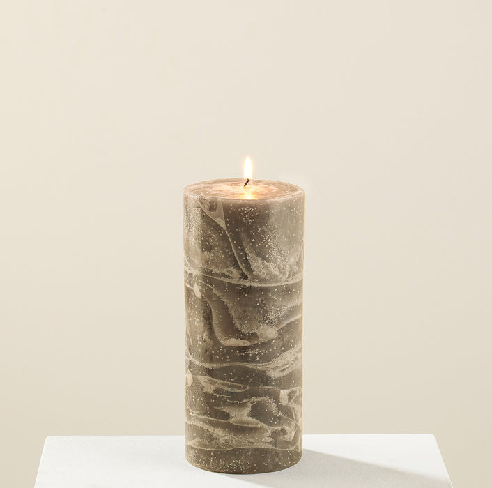 Marblo Pillar Candle 10 x 20 cm Beige