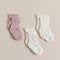 Triko 3 Pcs Ruffled Socks Ecru