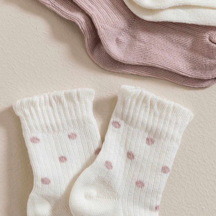 Triko 3 Pcs Ruffled Socks Powder