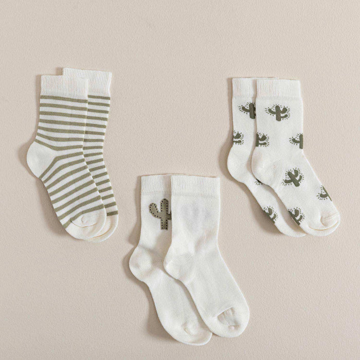 Kaktüs 3 Pcs Socks Ecru