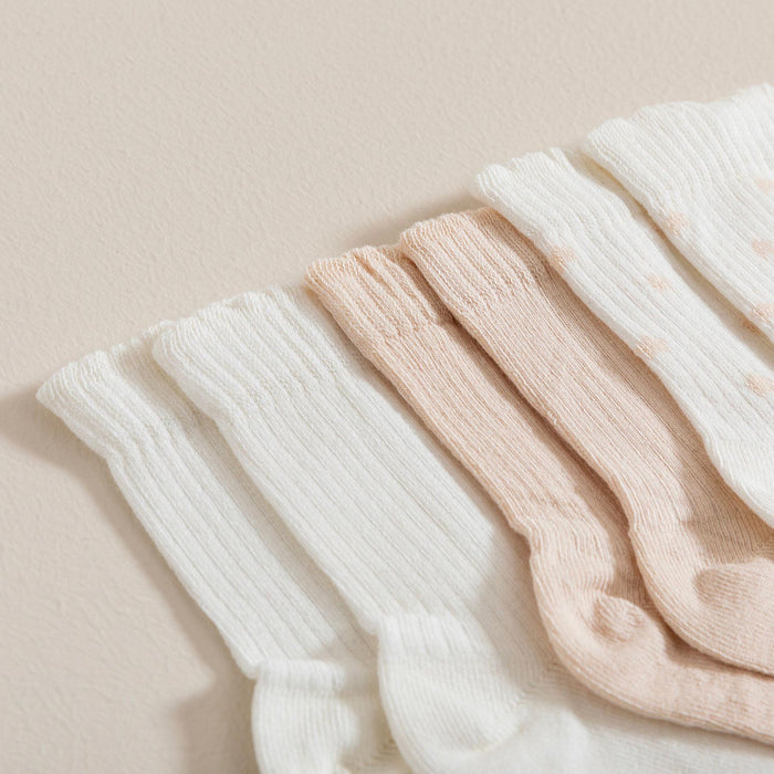 Party 3 Pcs Ruffled Socks Ecru