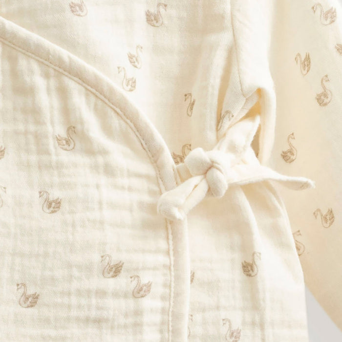 Little Swan Newborn Kimono&Bottom Set Ecru