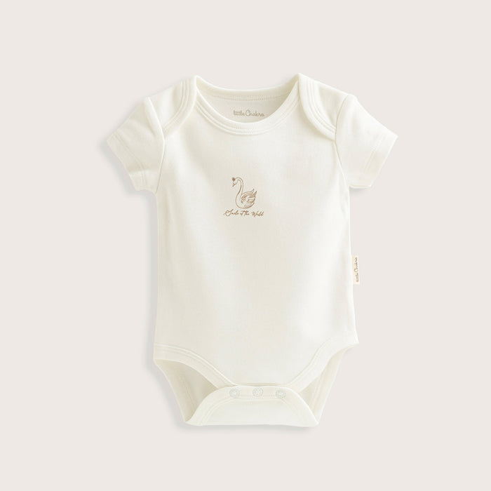 Little Swan Newborn Short Sleeve Body Ecru