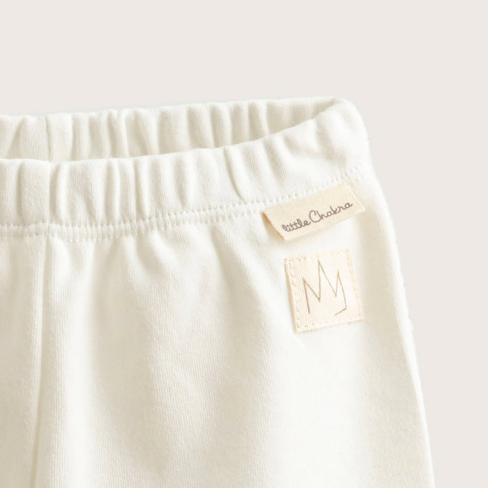 Little Swan Newborn Footed Pants Ecru