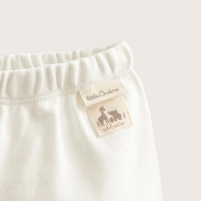 Safari Newborn Footed Pants Ecru