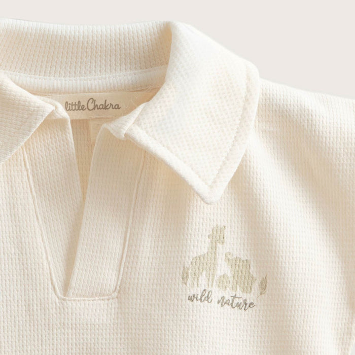 Safari Polo Collar Tshirt Ecru