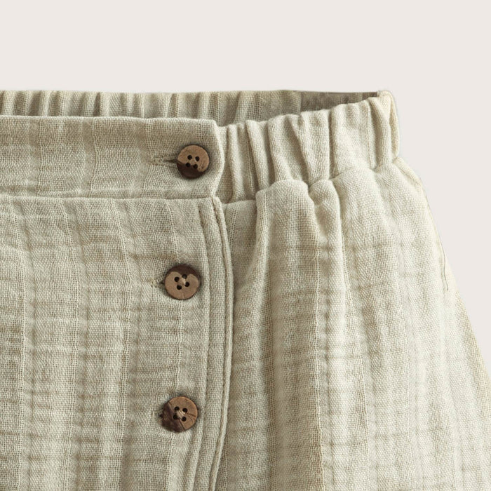 Safari Shorts With Button Mint