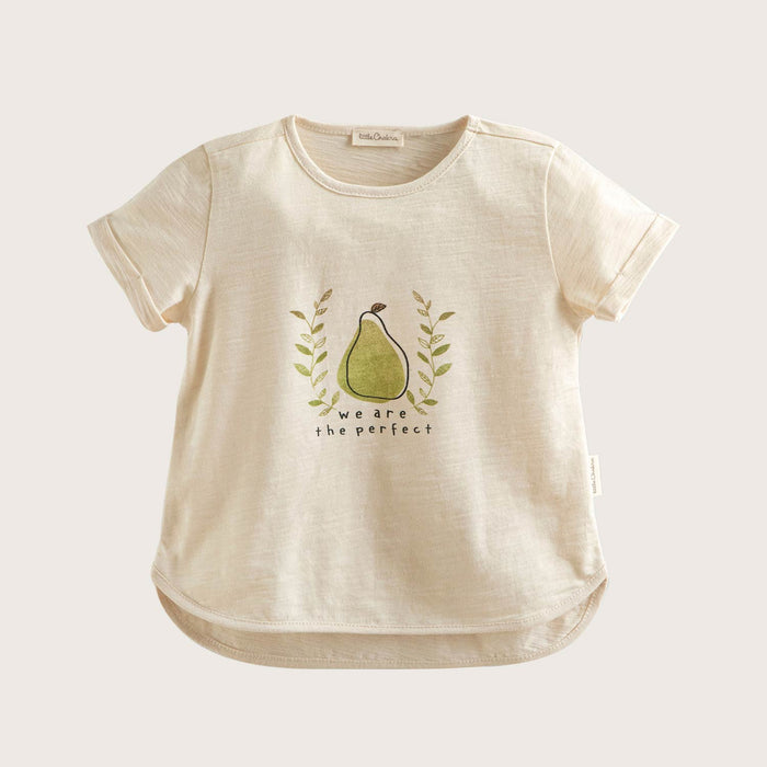 Pear Printed Tshirt Ecru