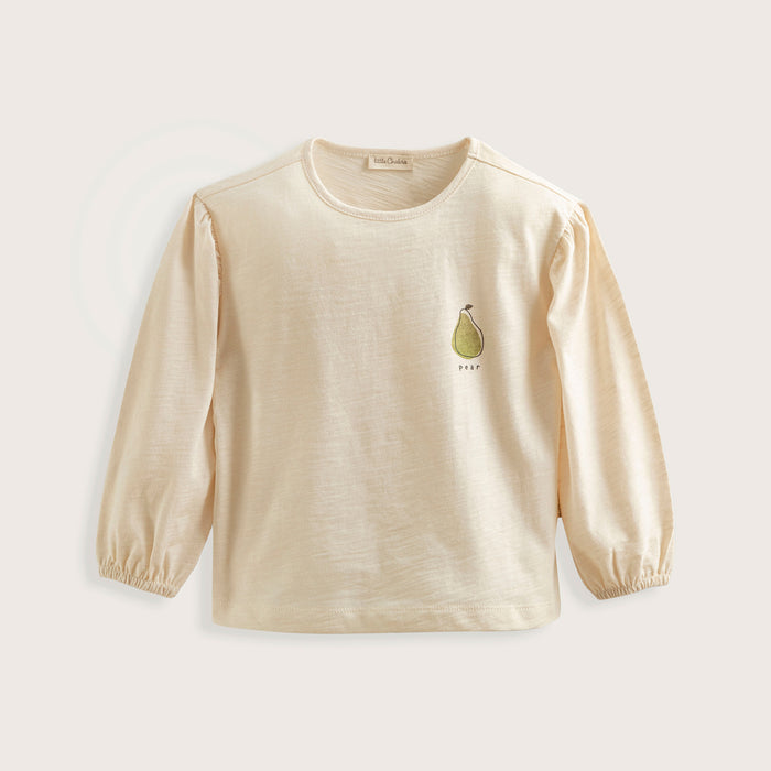 Pear Long Sleeve Tshirt Ecru