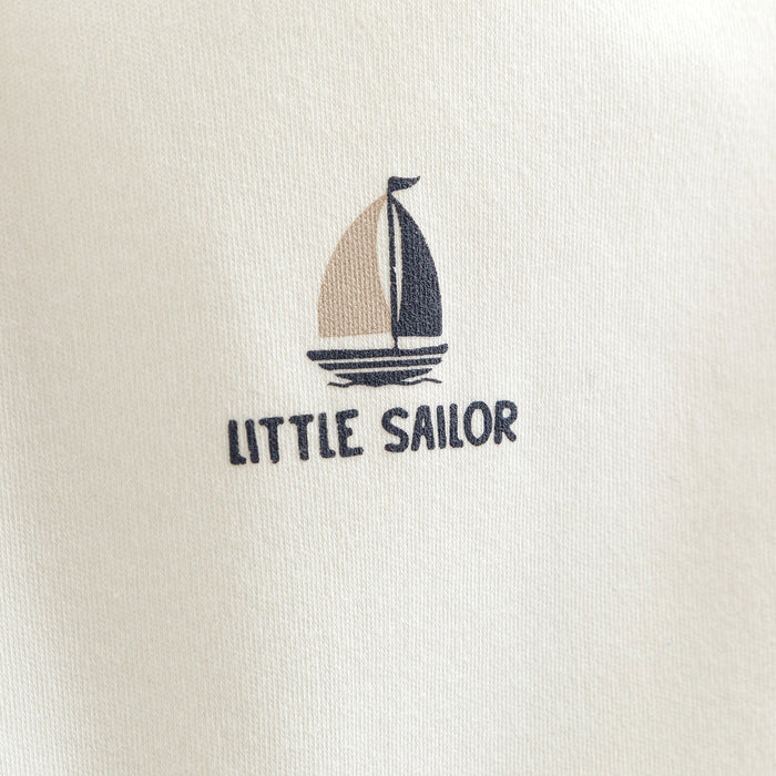Marine Newborn Short Sleeve Body Ecru