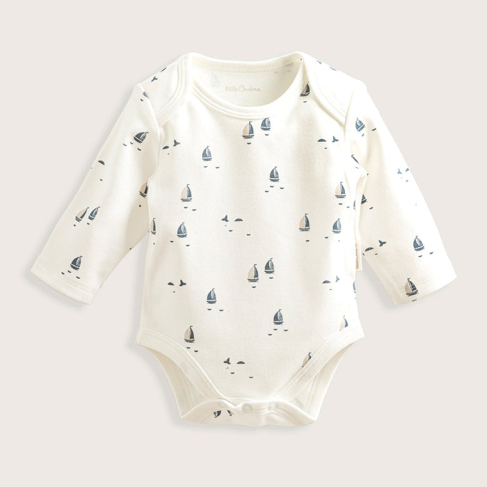 Marine Newborn Long Sleeve Body Ecru