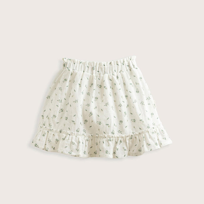 Floral Skirt Ecru