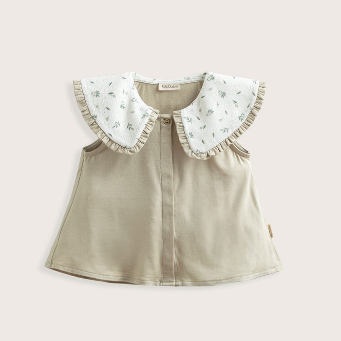 Floral Baby Collar Blouse Mint