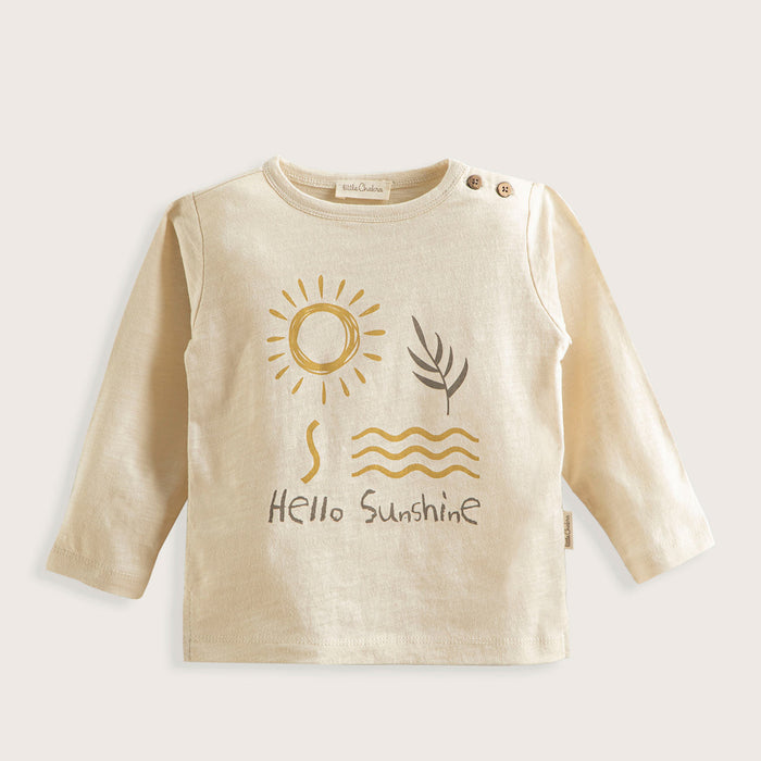 Golden Hour Long Sleeve Tshırt Ecru