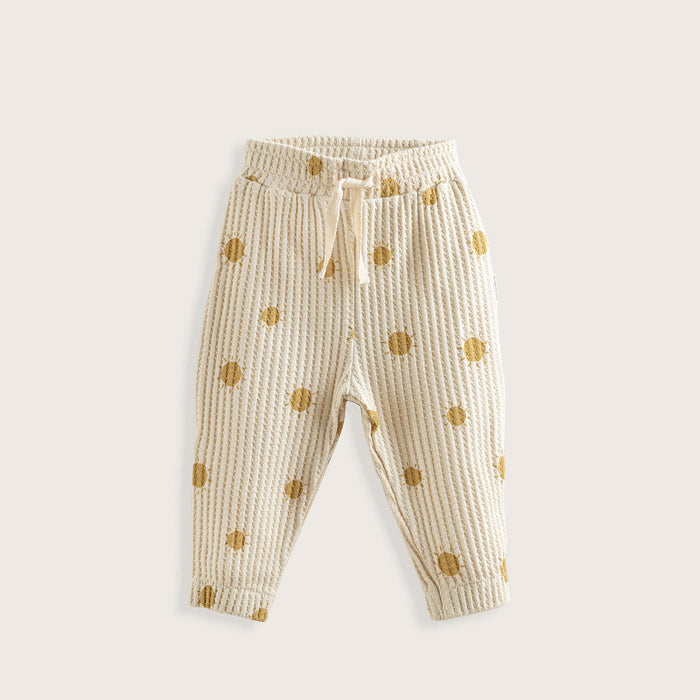 Golden Hour Printed Pants Ecru