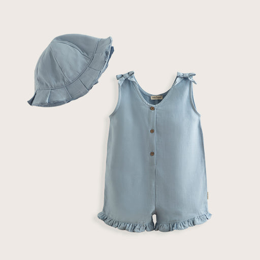Marine Jumpsuit&Hat Set Blue