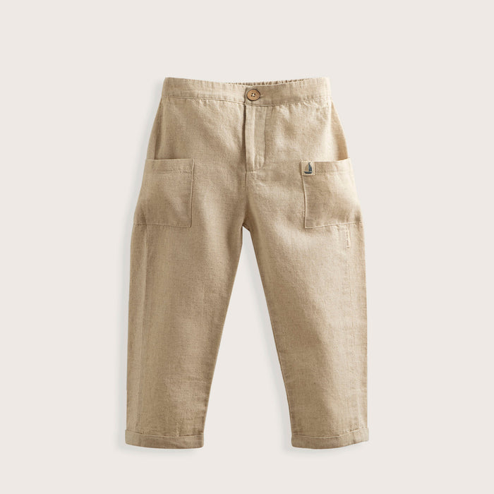 Marine Linen Pants Beige