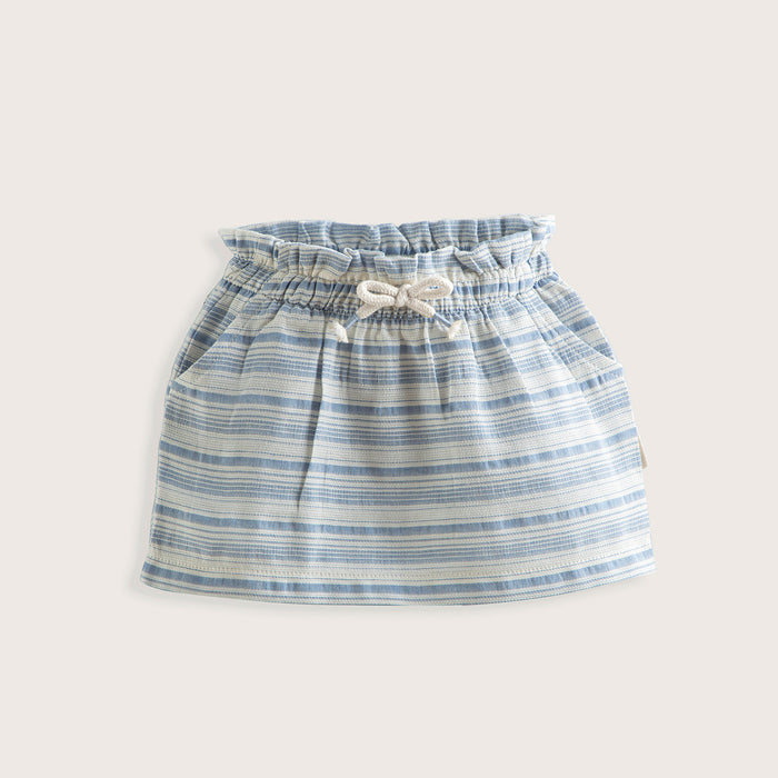 Marine Ringel Skirt Blue