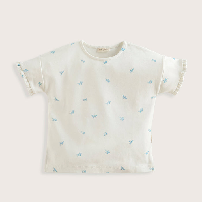 Marine Printed Tshirt Ecru