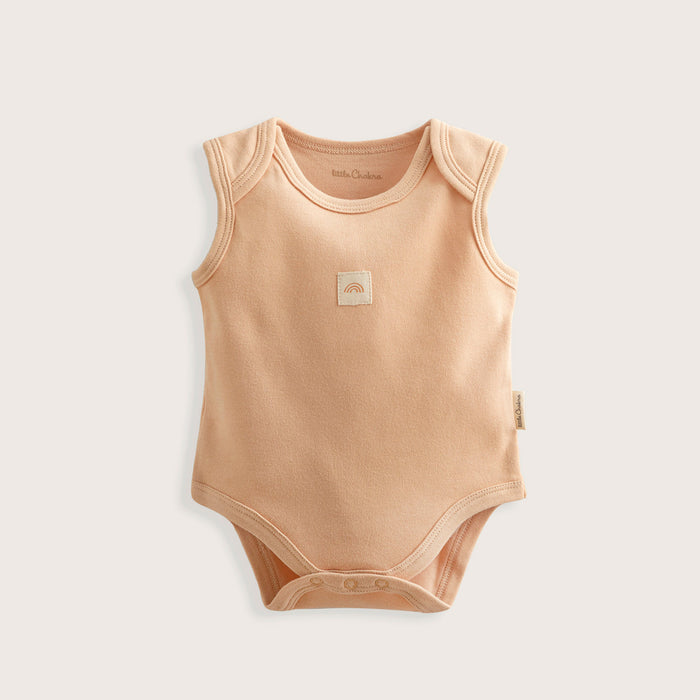 Rainbow Newborn Sleeveless Body Salmon