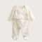 Rainbow Newborn Printed Ruffled Jumpsuit Ecru