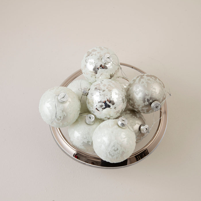 Saho Xmas Ball Set of 12 Silver