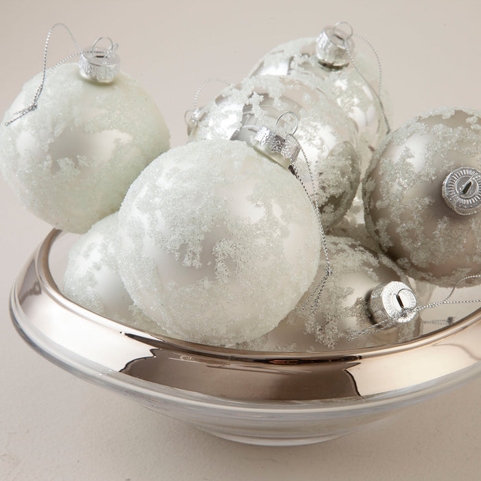 Saho Xmas Ball Set of 12 Silver
