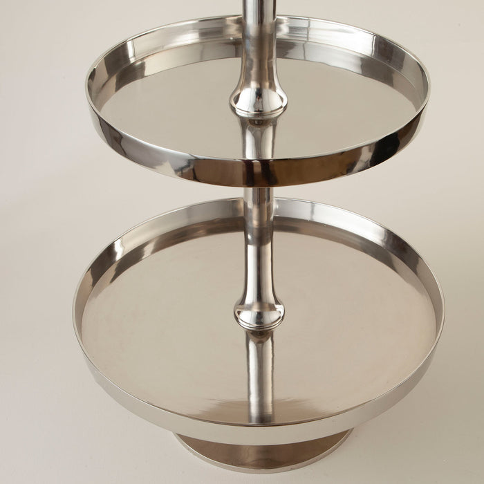 Glam Decorative Stand in 3 Layers M Silver