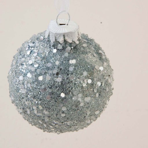 Perlar Xmas Ball Set of 8 Silver