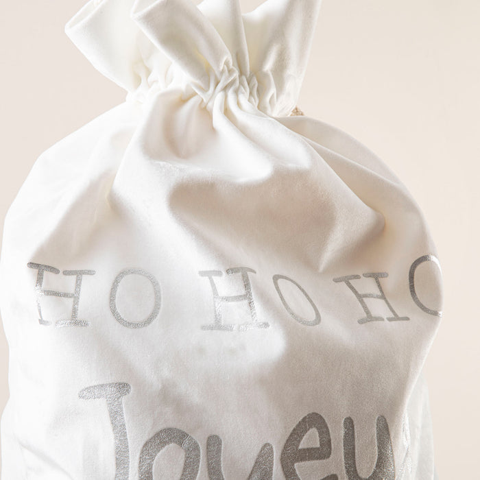 Mari New Year Decorative Bag L WHITE/SILVER