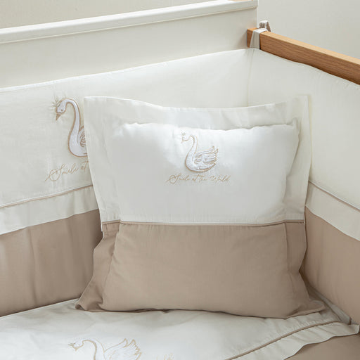 Little Swan Duvet Cover Set Ecru-Mink