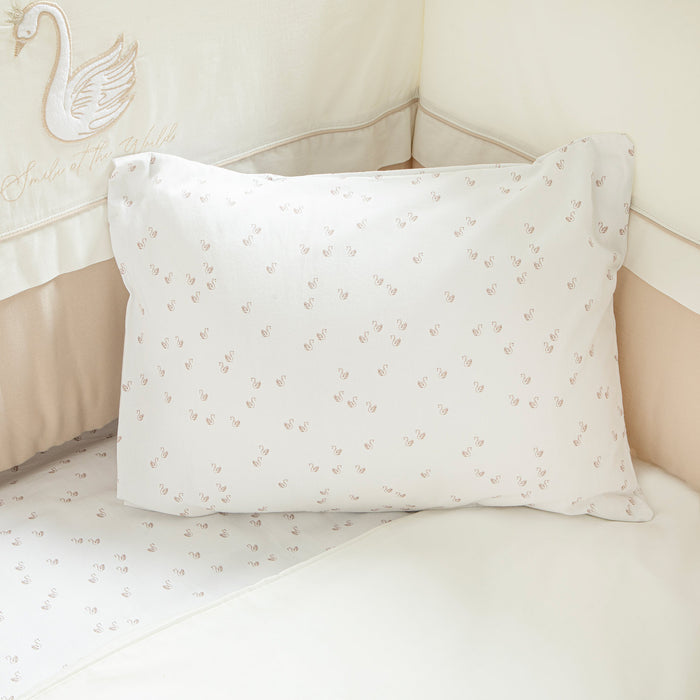 Little Swan Duvet Cover Set Ecru-Mink