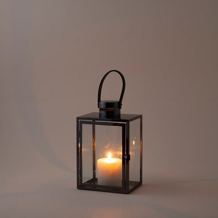 Larit Lantern M Silver-Antracite