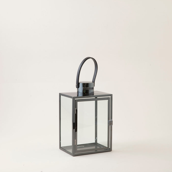 Larit Lantern M Silver-Antracite